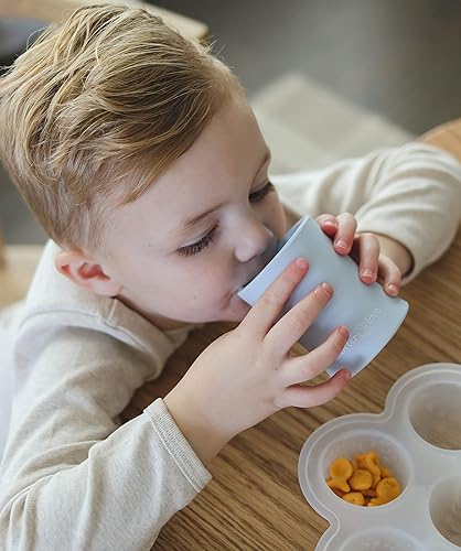 Miniatura 8 de otterlove Taza de entrenamiento de silicona para bebés y niños pequeños, aprobada por OT pediátrica, 100% silicona LFGB pura de platino, irrompible,