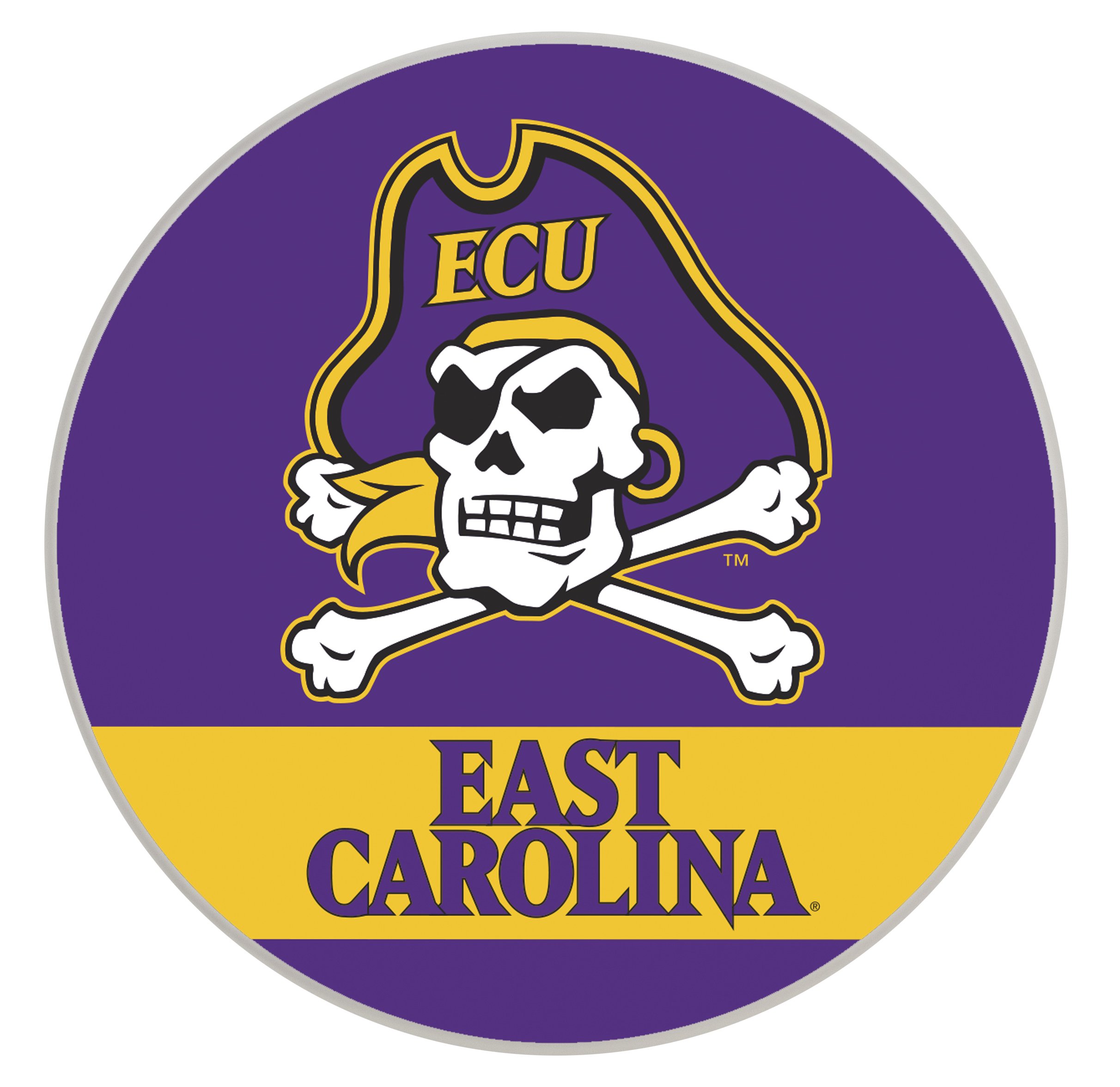 East Carolina Pirates Paper Coaster 4 Pack Officially Licensed Collegiate Product