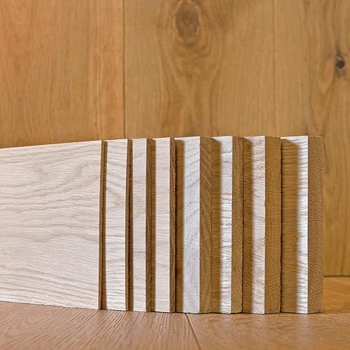 Miniatura 2 de Madera maciza de roble rojo de 12 x 3 x 12 pulgadas, sin terminar para manualidades, DYI, sierra de desplazamiento, carpintería y grabado láser (1