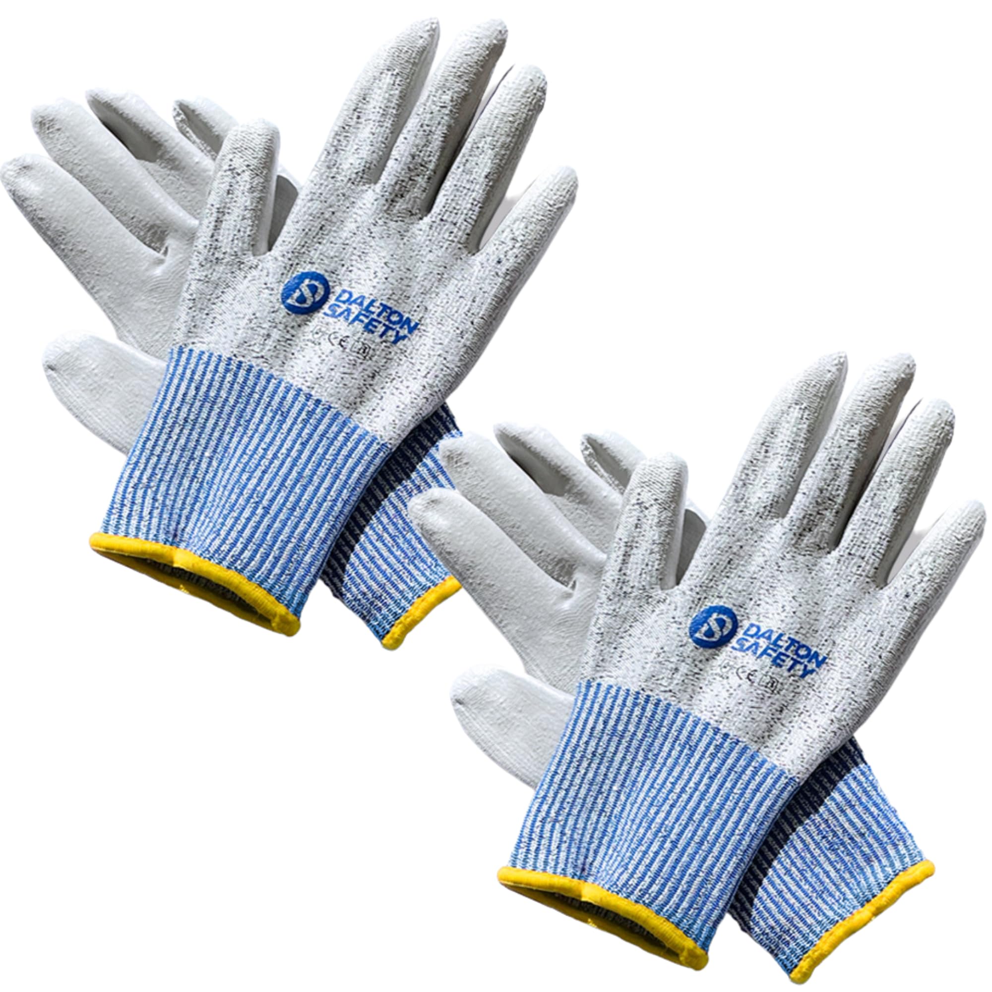 Dalton Safety 2 works Of Medium Cut Resistant Level 3 Work Gloves, HPPE Knitted Cuff