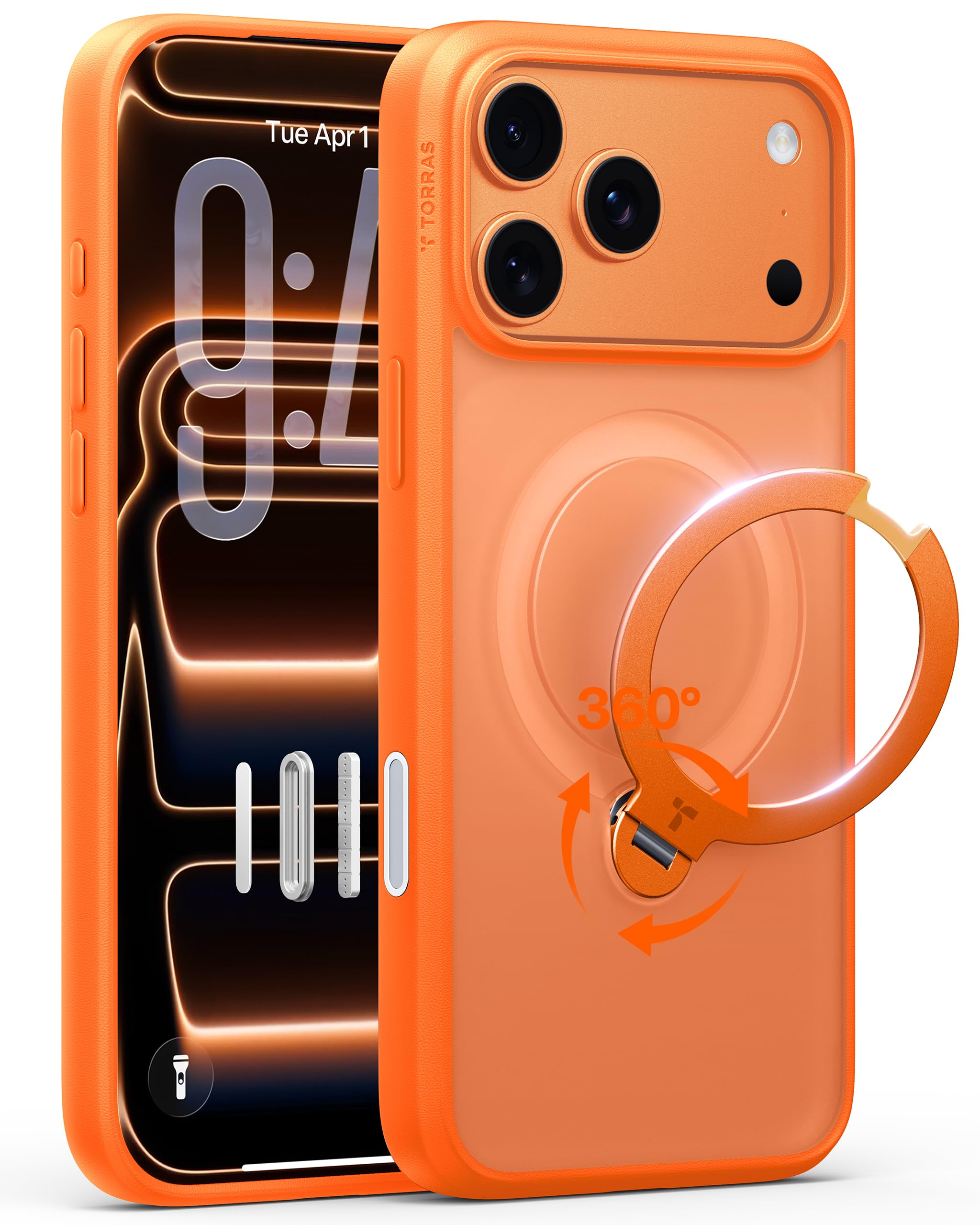 TORRAS Ostand Q3 Spin ケース iPhone 17 Amazon.com: TORRAS Ostand Q3 Silicone for iPhone 17 Pro Max Case