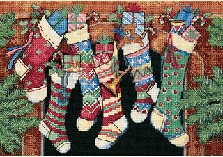 Dimensions Needlecrafts 8800 Counted Cross Stitch, The Stockings were Hung?