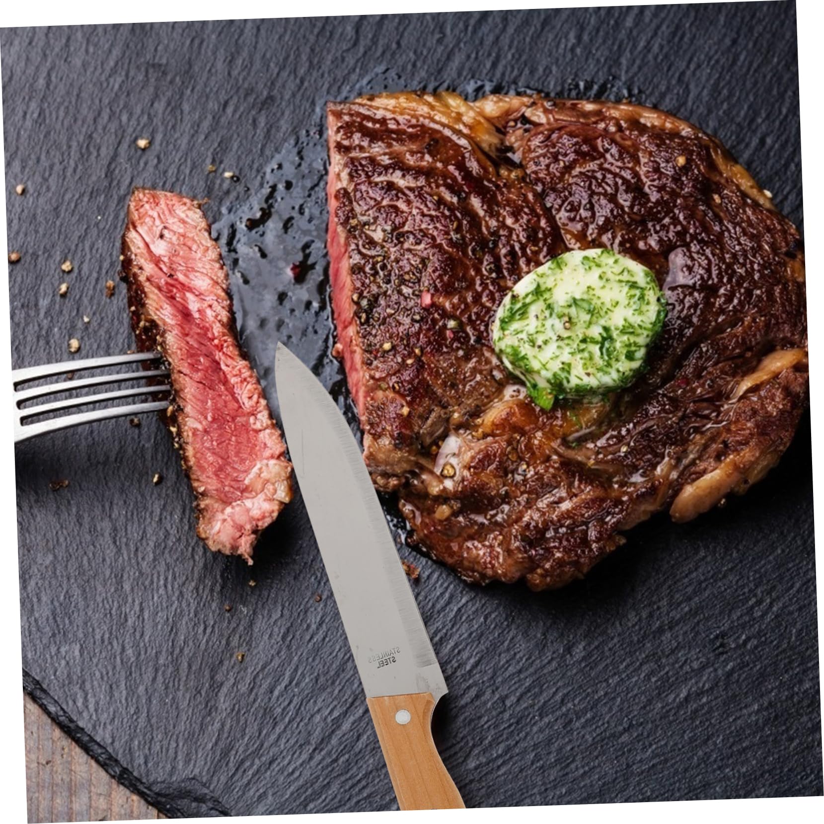 Set Utensili Barbecue 1 Pezzo in Acciaio Inox, Pinza e Forchetta