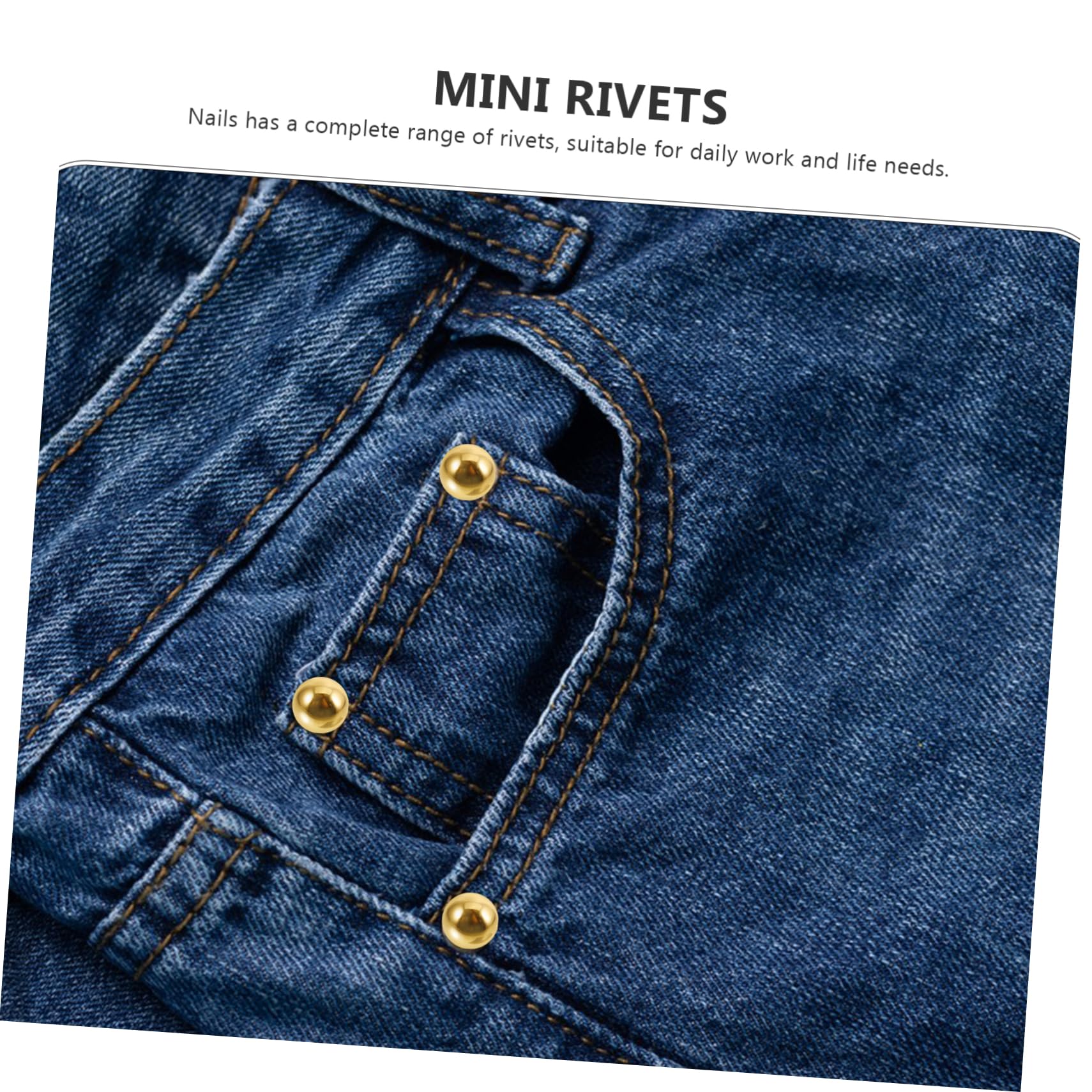 DOITOOL 1 Set Brads Rivets Decorative Rivets for DIY Clothing Bags Shoes Easy to Install Craft Supplies for Stylish Home Projects