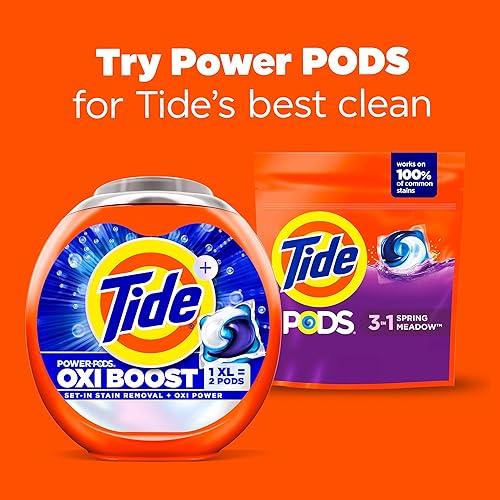 Miniatura 57 de Tide PODS - Cápsulas de detergente líquido para lavandería, compatible con lavadoras de alta eficiencia, 42 unidades, limpieza potente 3 en 1 en un