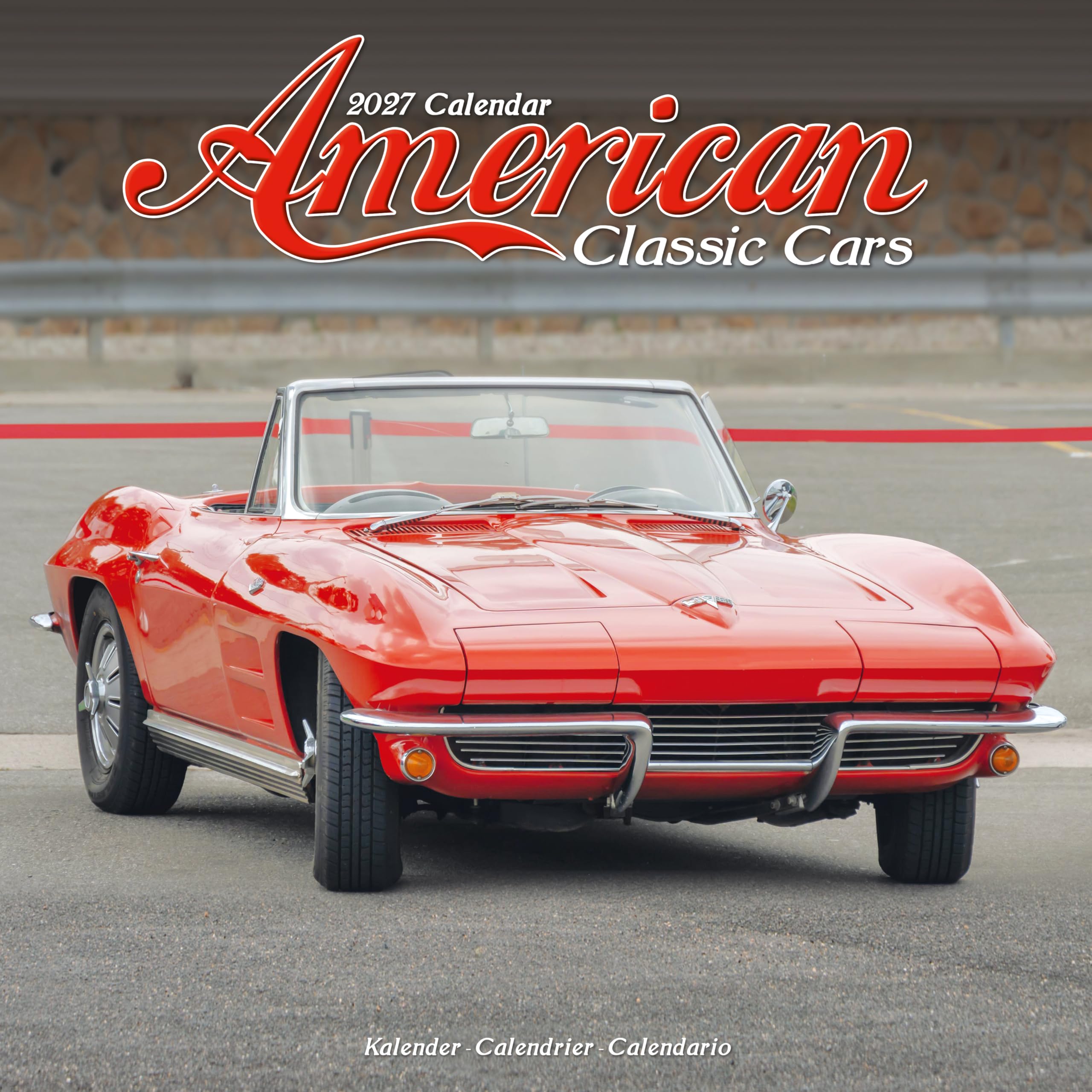 American Classic Cars Calendar 2027, Wall Calendars, Month To View, Gift