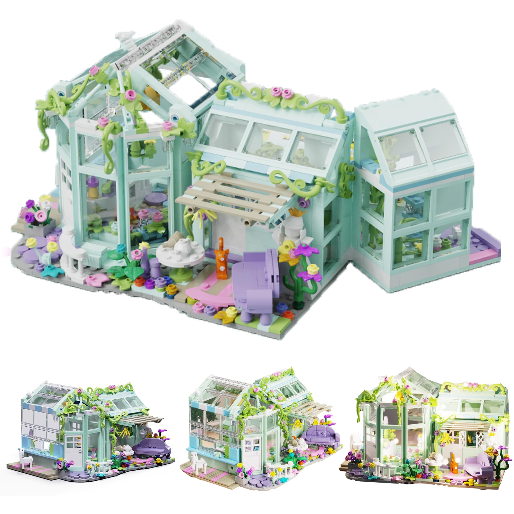 Amazon.com: CAEROKEERL，Flower House Building Set， Garden mini