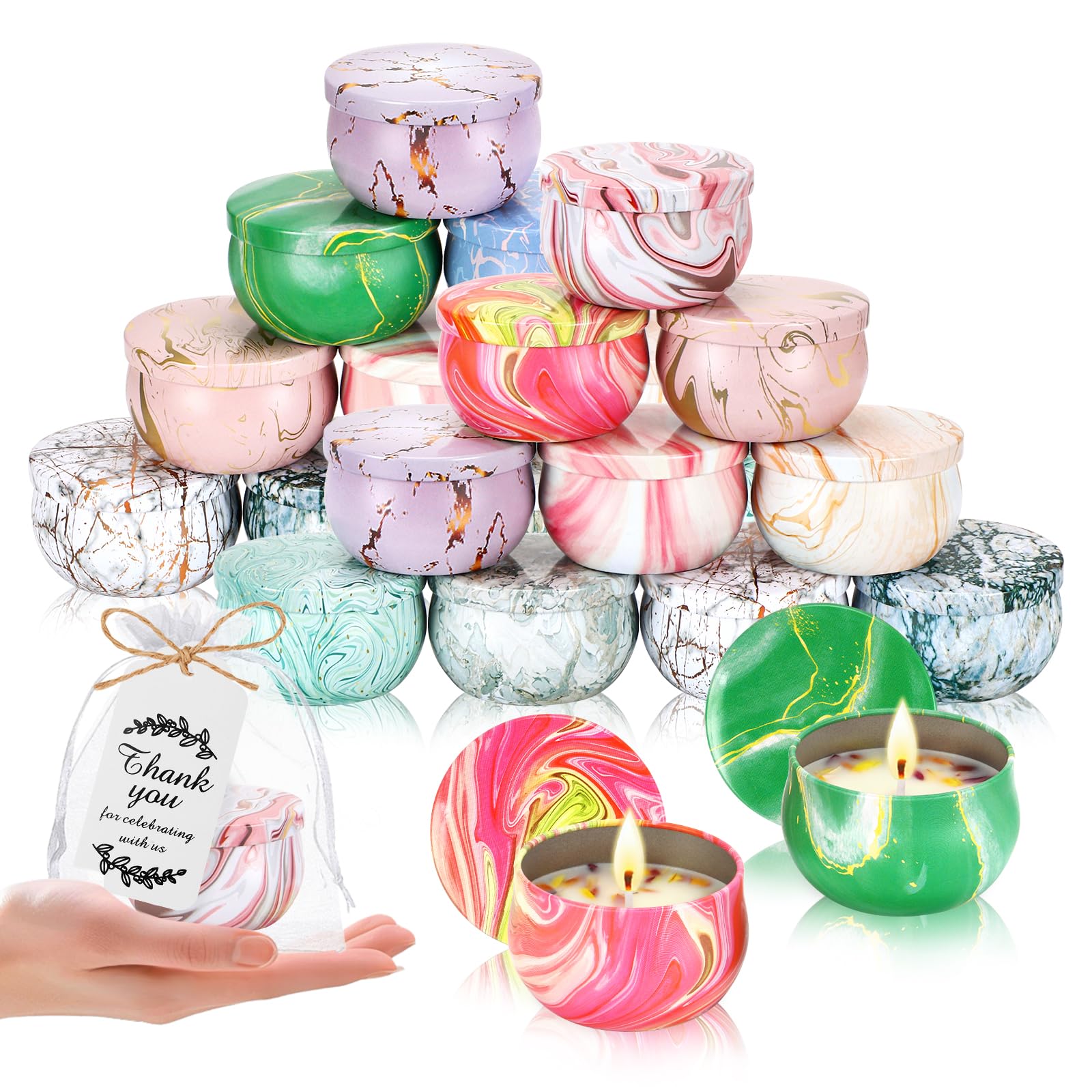 KaGrbves 50 Pack Scented Candles