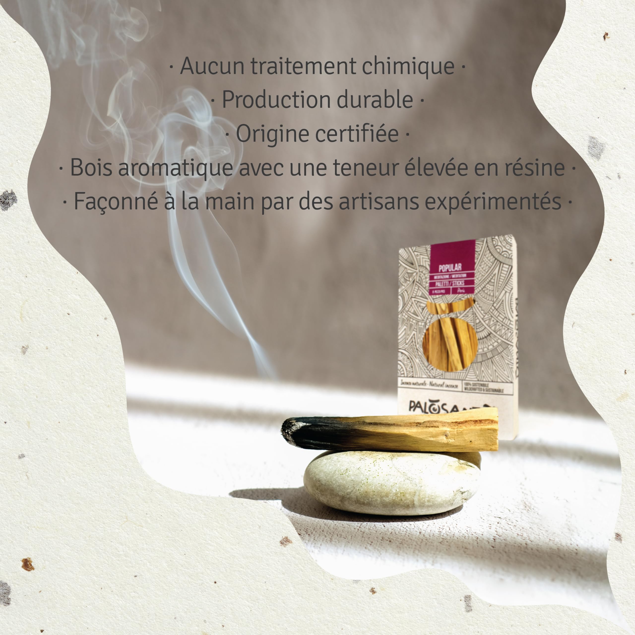 Bursera Graveolens Palo Santo Batons Ayabaca 8 Sztuk Encens Naturel Purification Maison Qualité Supérieure