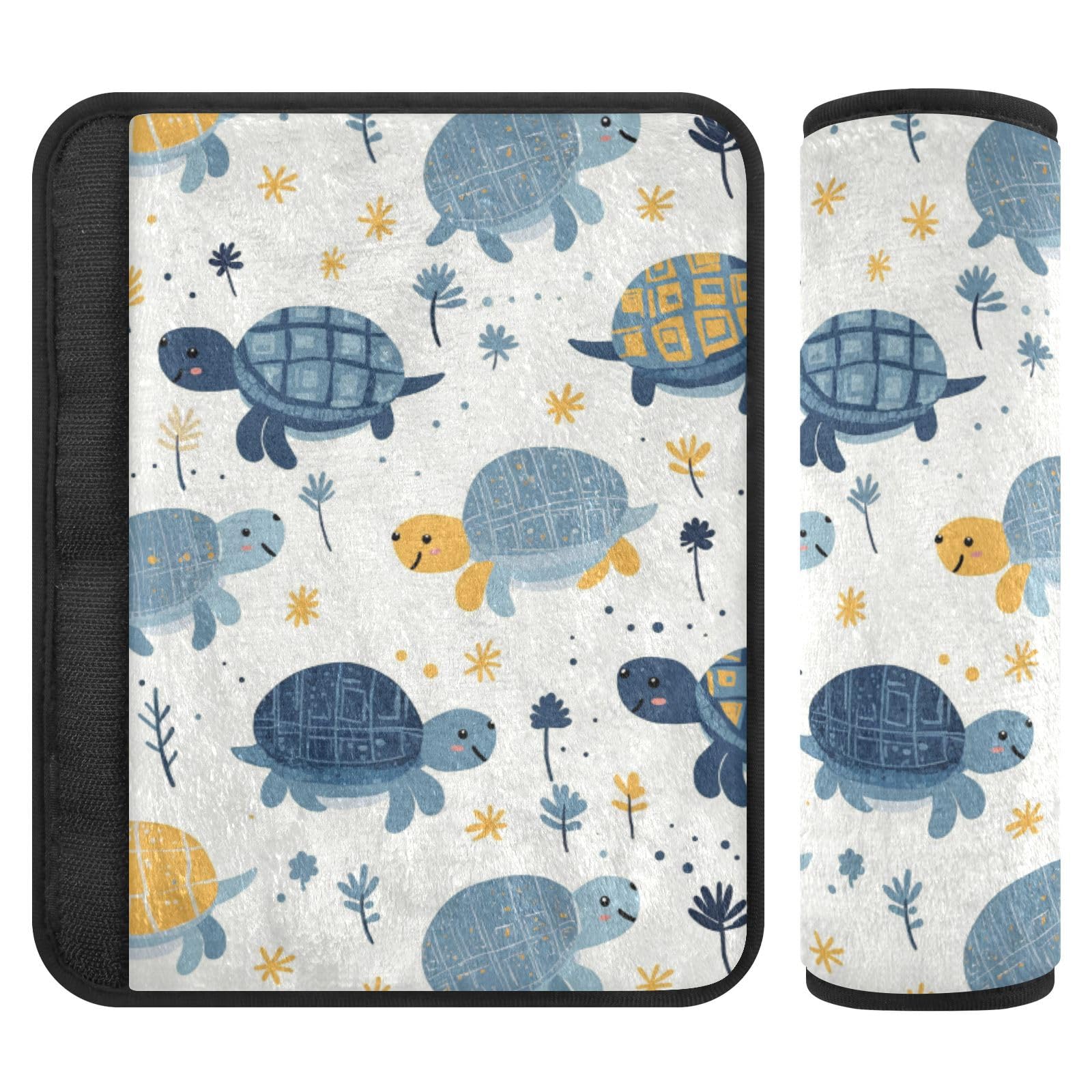 Seat Belt Covers 2 Pack Sea Turtle Car Seat Strap Covers Super Soft Car Seat Neck Cover for Boys Girls Adults Babies S
