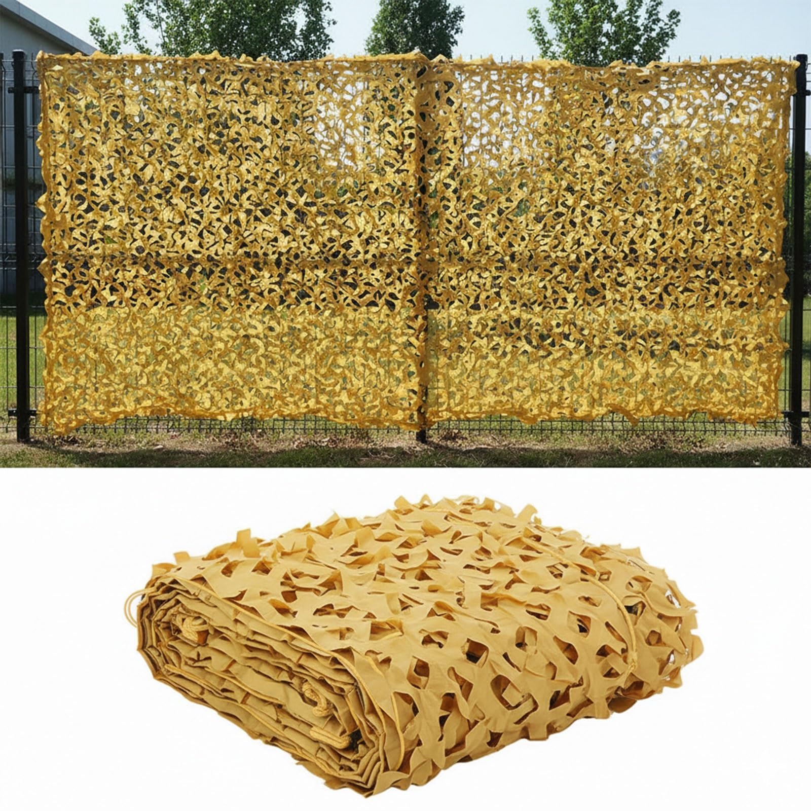 HGTRH Camouflage Netting, Large Shade Net, Reinforced Sunscreen Net for Car Cover, Camping Decoration, Hunting, Garden Gazebo 2x9m