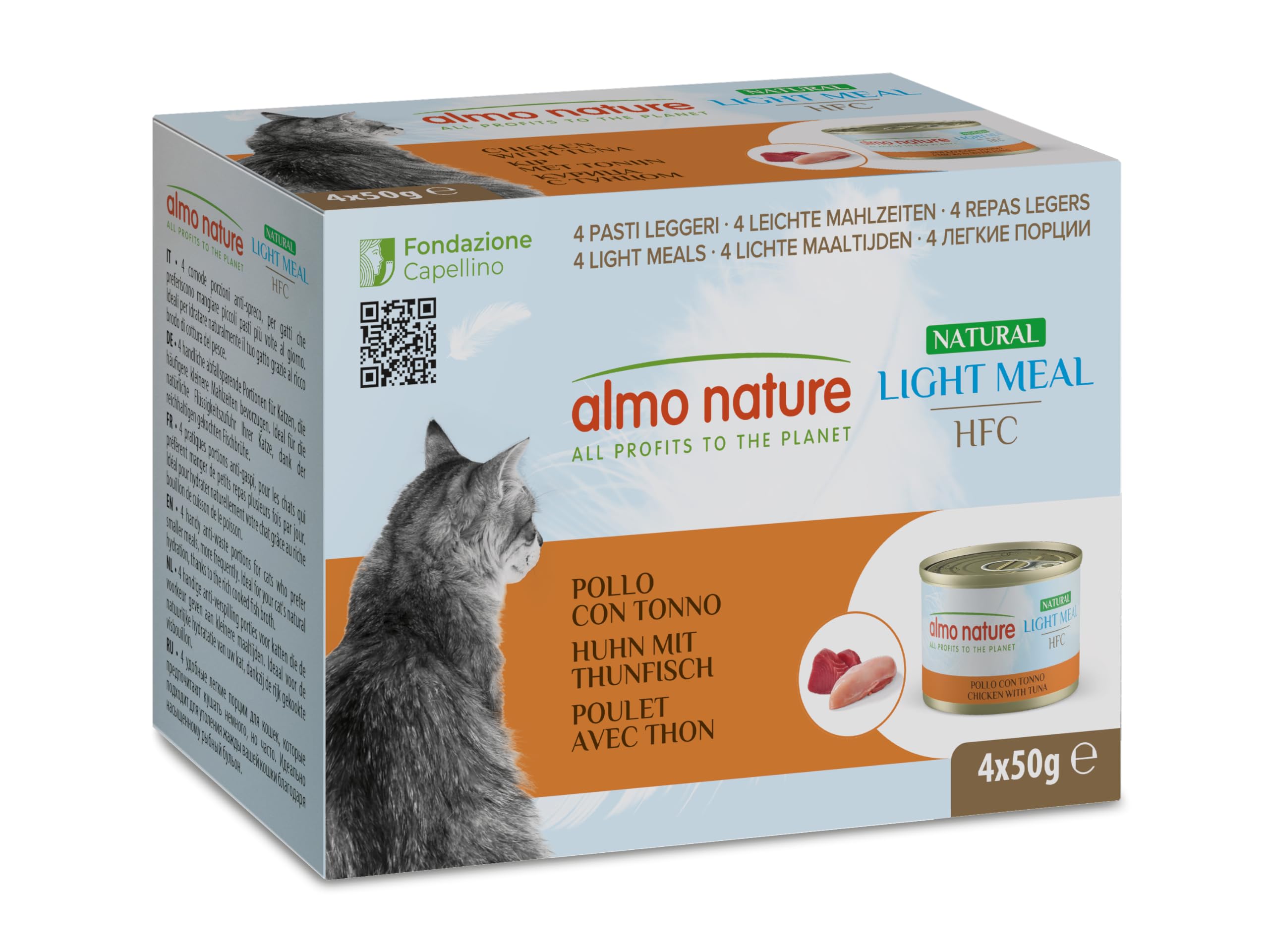 Almo Nature Hfc Natural Light Meal 4 X 50G - Chicken & Tuna
