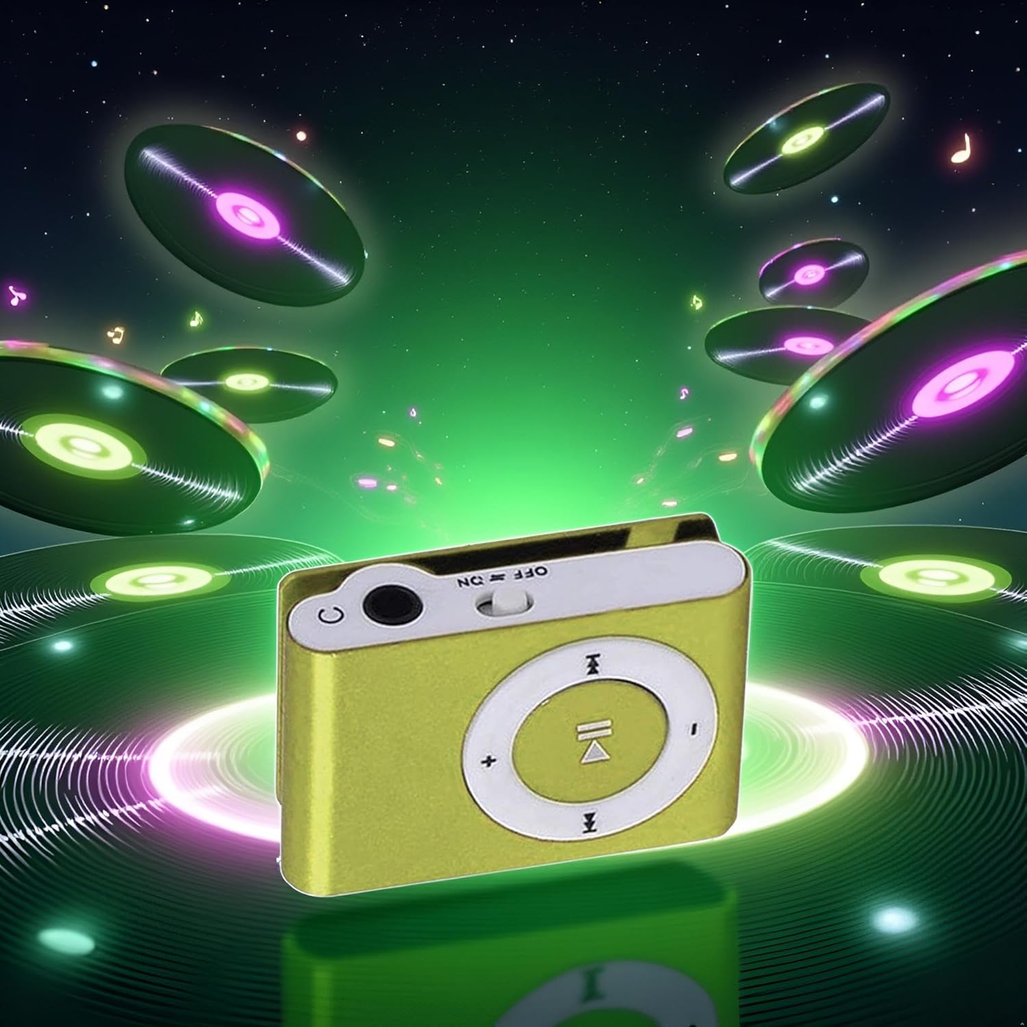 Green Colors Portable Metal Mini Clip Sport Mp3 Player No Memory Card Music Player with Tf Slot Nice Processing Portable Audio and Video - Image 3