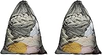 Vista 1 de Bolsa de lavado de red extra grande de 23 x 35 pulgadas, bolsas de lavandería de malla duradera con cordón bloqueable para ropa delicada enorme