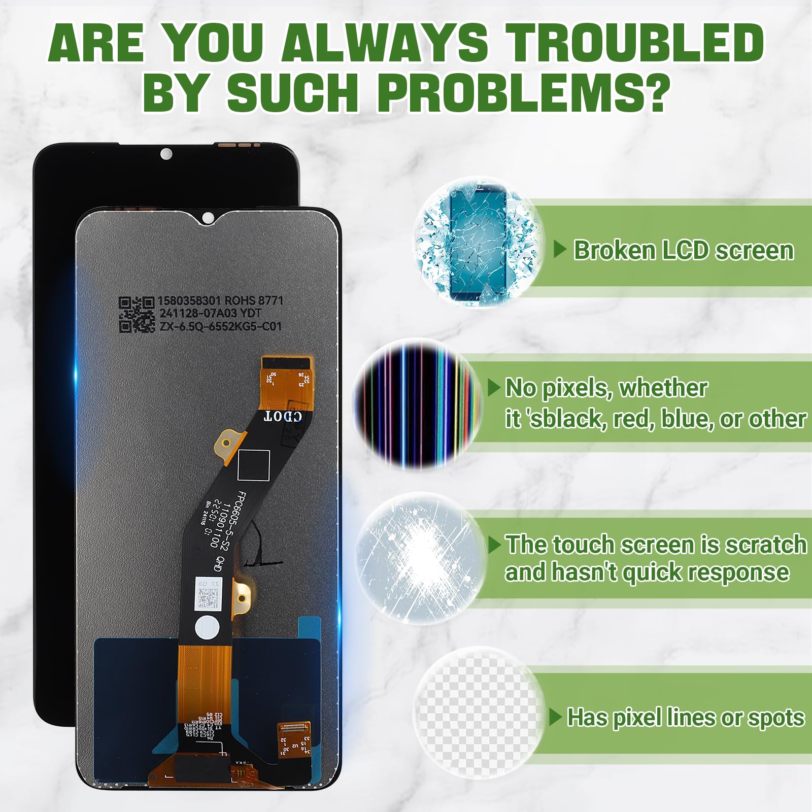 Amazon.com: SWARK New LCD Display for Tecno Pop 7 Pro BF7, BF7h