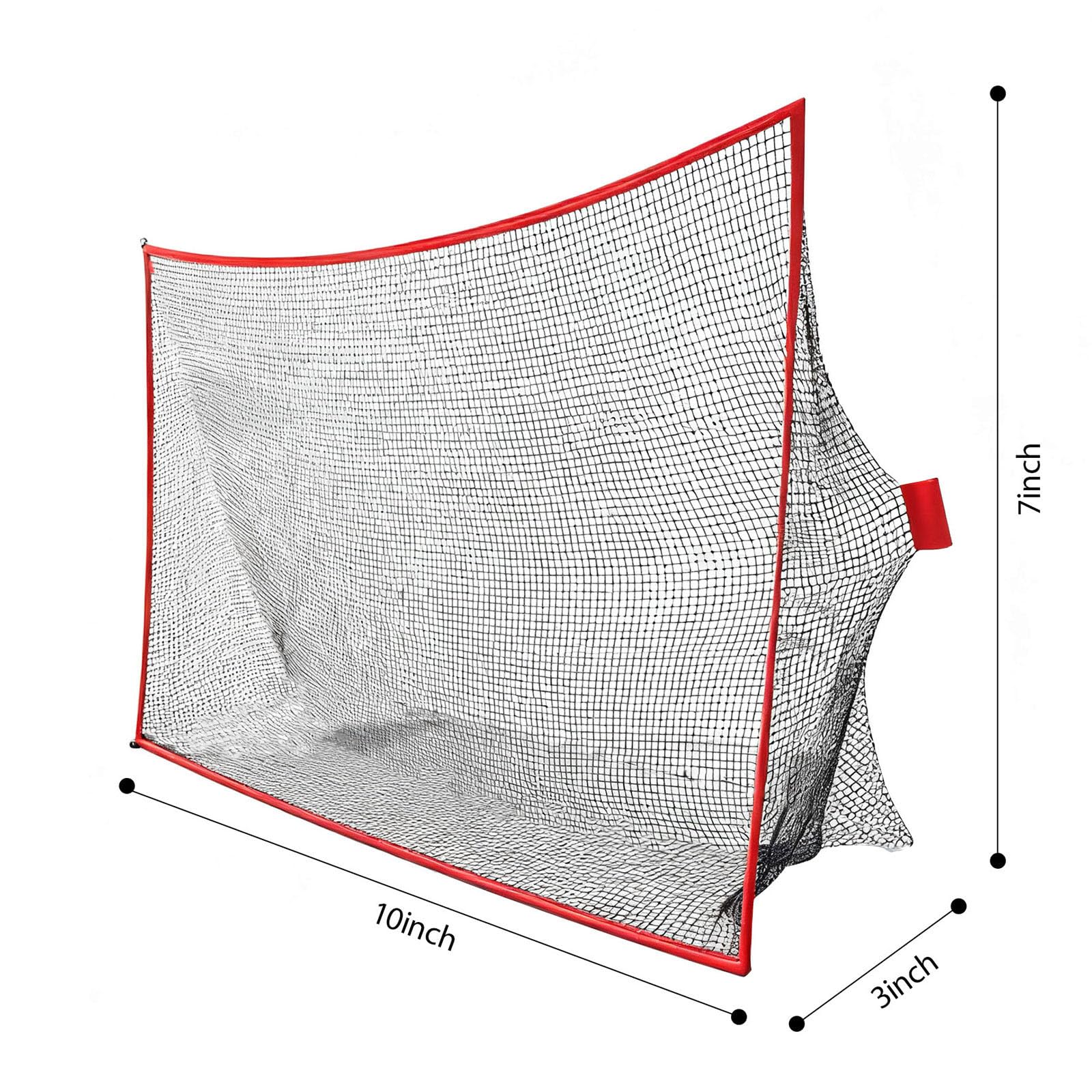 Red de práctica de golf portátil grande de 10 x 7 pies con postes de fibra de carbono fuertes para entrenamiento de swing en interiores y exteriores y red de béisbol para golpear golf