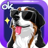 Bernese Mountain Dog Sticker Emojis - Gif Animated Keyboard App