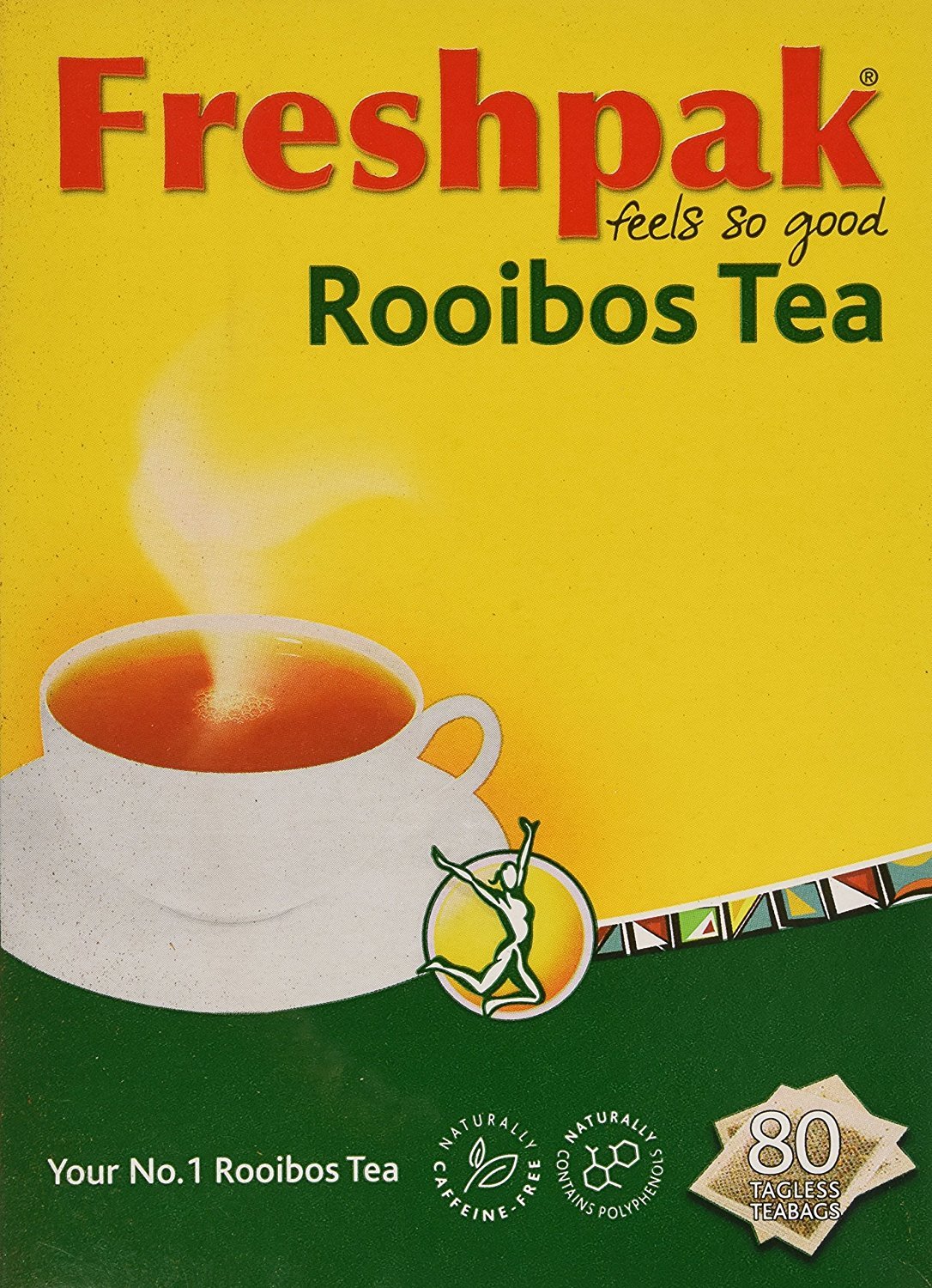 Freshpak Pure Rooibos Tea 80 Tagless Bags, Pure Rooibos and No Rooibos