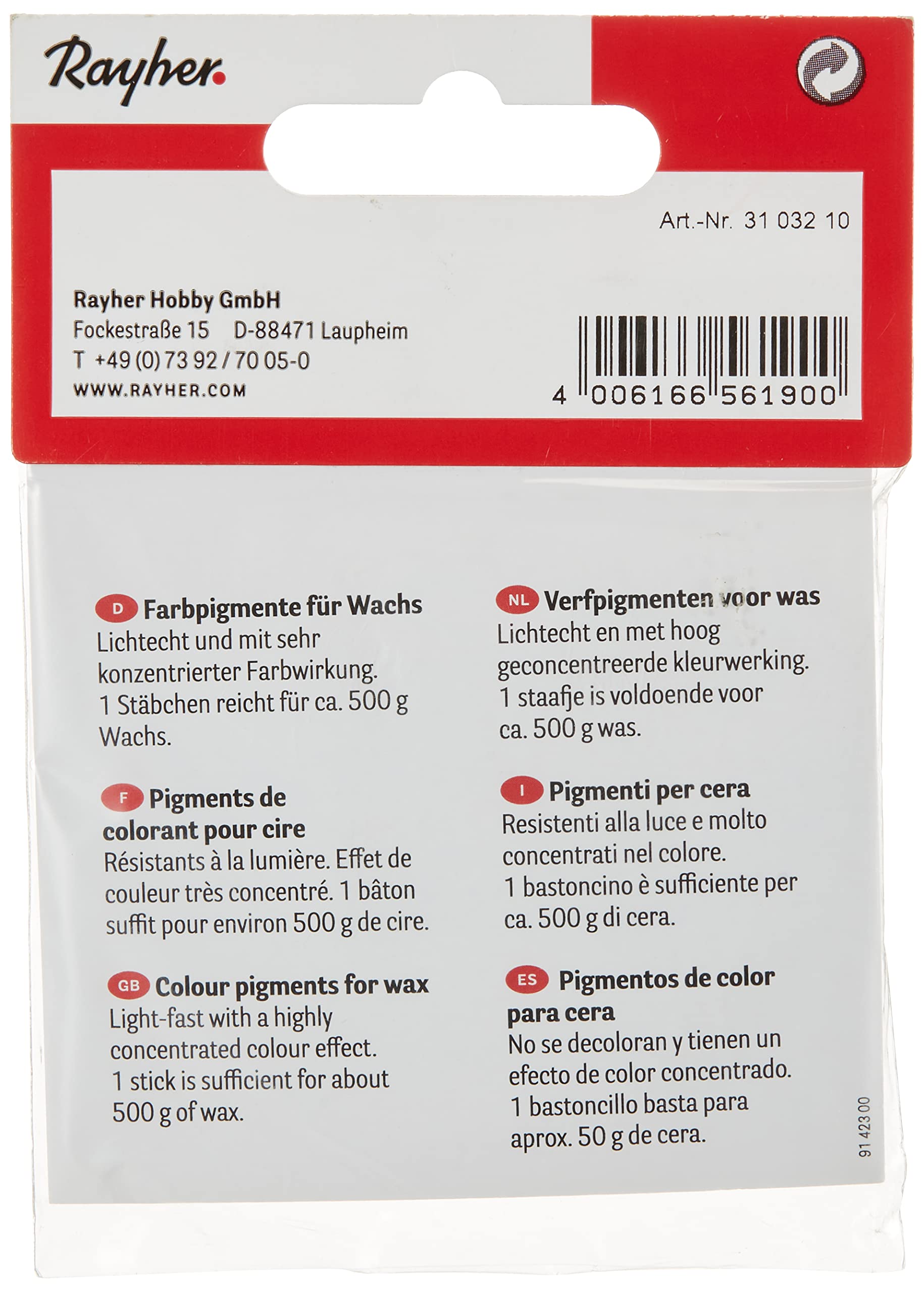 Rayher Colour Pigments for Wax Dark Blue