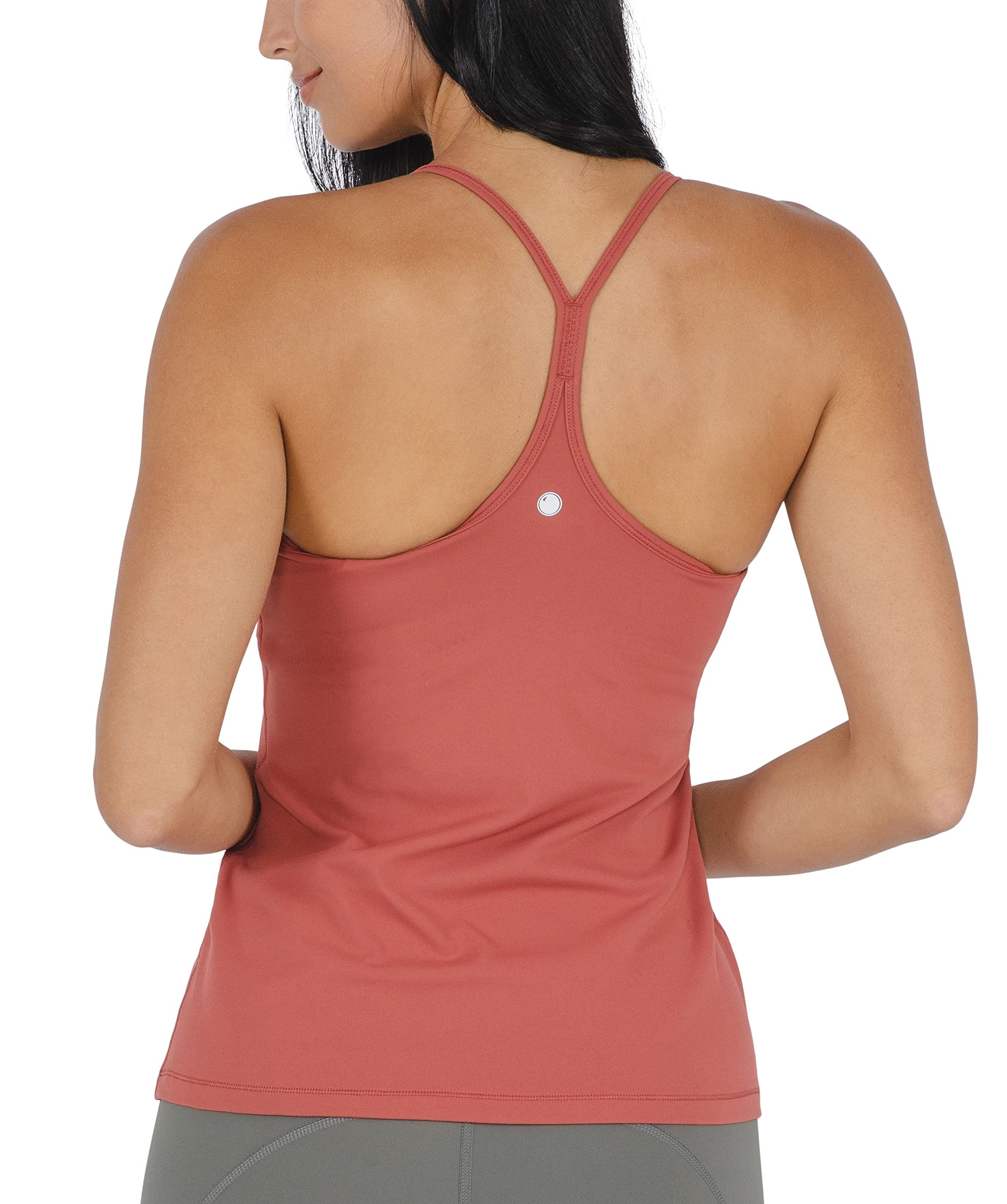 Yogalicious Ultra Soft Lightweight Camisole Tank Top with Built-in Support Bra