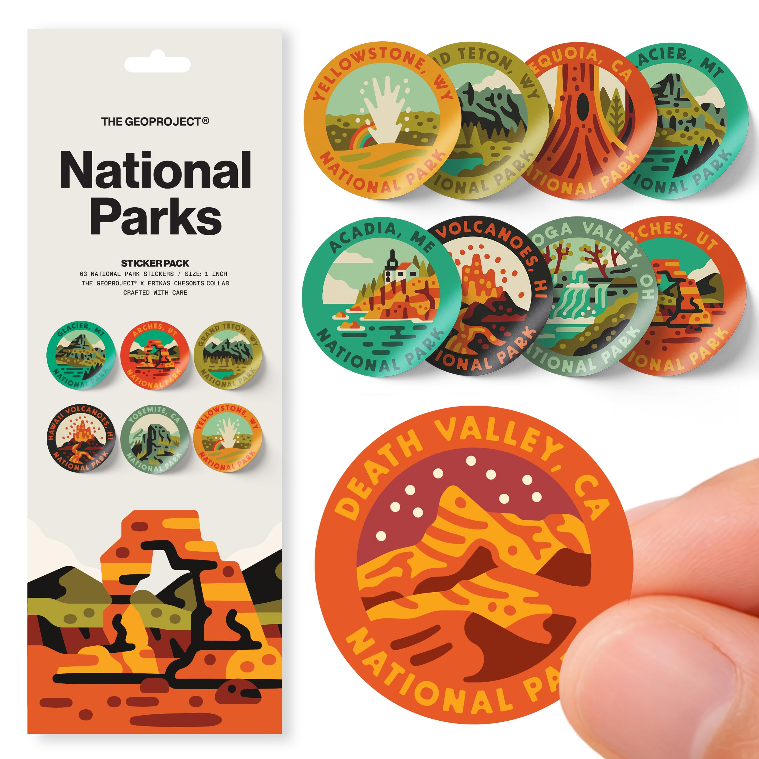 Stickers bouteille National Parks écoresponsable outdoor