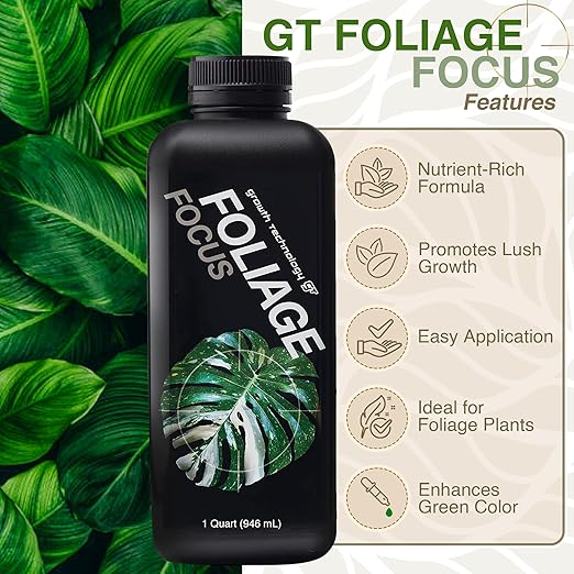 Growth Technology GT Foliage Focus - Fertilizante Líquido para Plantas de Interior - 946 ml miniatura 2