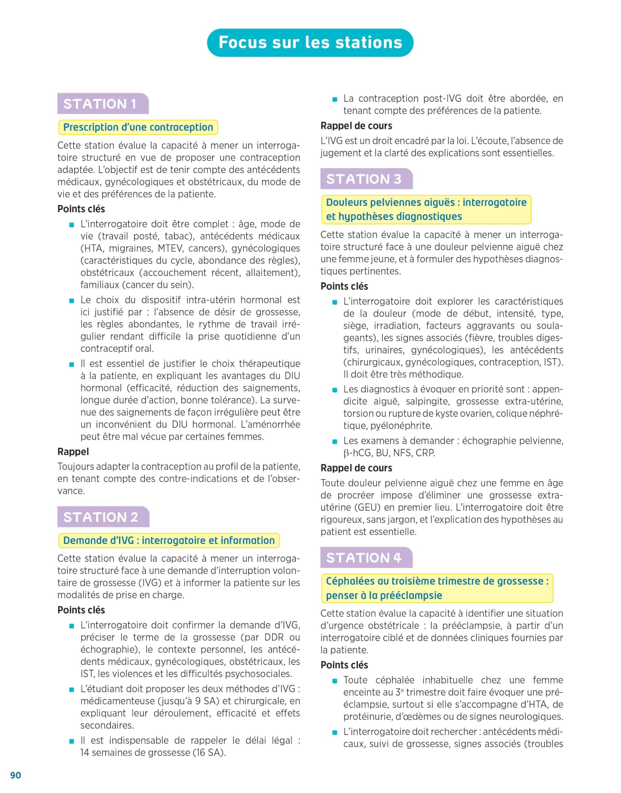 ECOS La compil' 3 - Gynécologie-Obstétrique/Médecine interne/Ophtalmologie/Orthopédie-Traumatologie