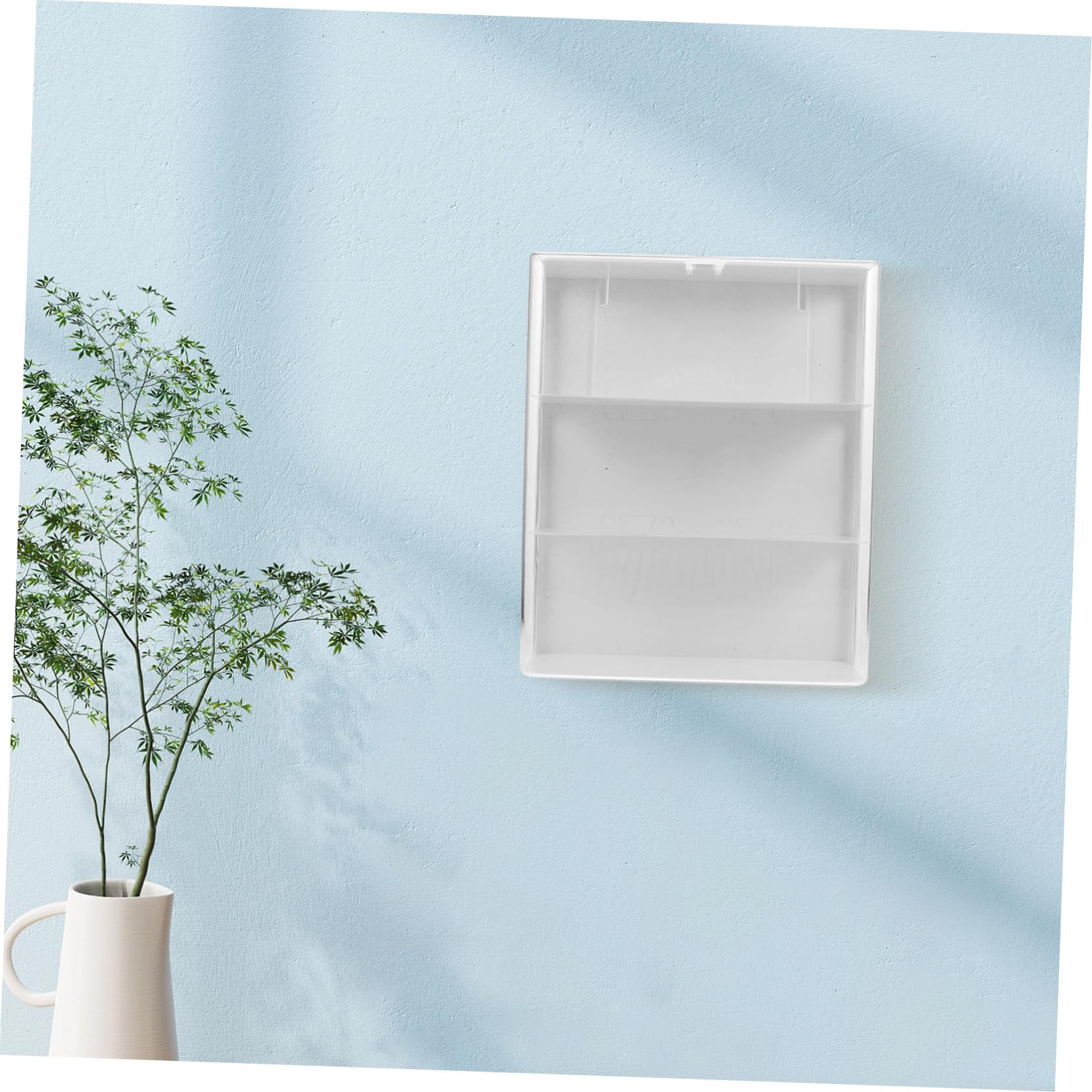 Transparente Wandmontage Vitrine aus Acryl Verstellbares Displaygehäuse mit Tür Multifunktionale Aufbewahrungsbox für Sammelfiguren und Blind Boxen Robust Kratzfest Platzsparend