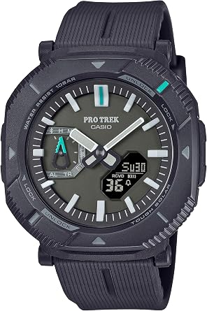Casio Pro Trek Domestic Genuine ProductHiker Line Bluetooth Equipped Tough Solar Biomass Plastic Adopted PRJ-B001, charcoal gray