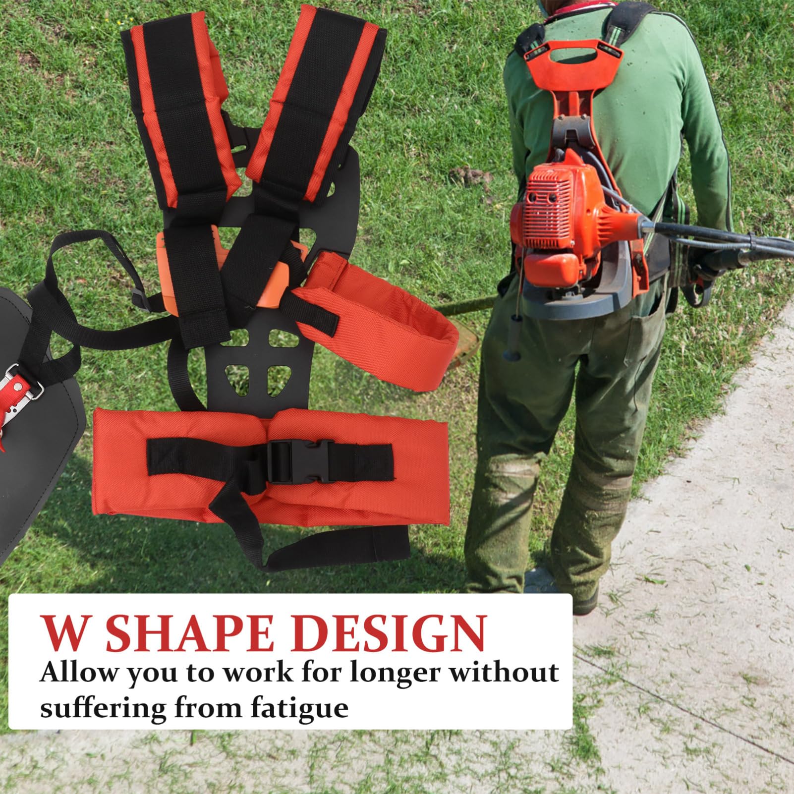 Toddmomy Ajustable para Cortacésped Cinturón De Recortadora Desbrozadora Podadora Diseño w Ergonómico