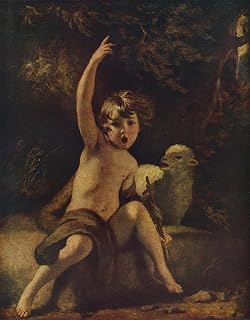 EAGBJTPTM Classic Art Painting Artwork Print On Canvas St in the Wilderness by Joshua Reynolds Landscape Artwork for Home Decor 60x90cm