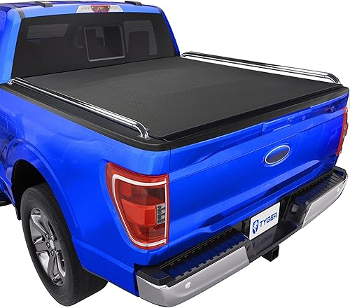 Vista 24 de Cubierta Tyger de triple pliegue, de carga Tonneau con ajuste 09 14 Ford F 150 (sin series raptor) w/o recorrido de utilidad