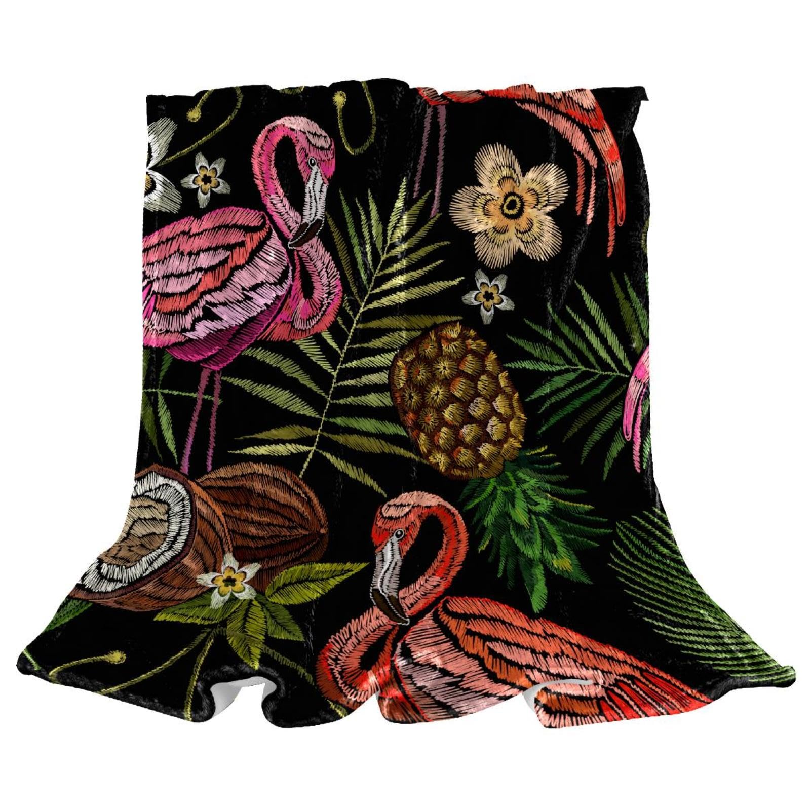 Plaid polaire flamant pour des soirées cocooning douillettes
