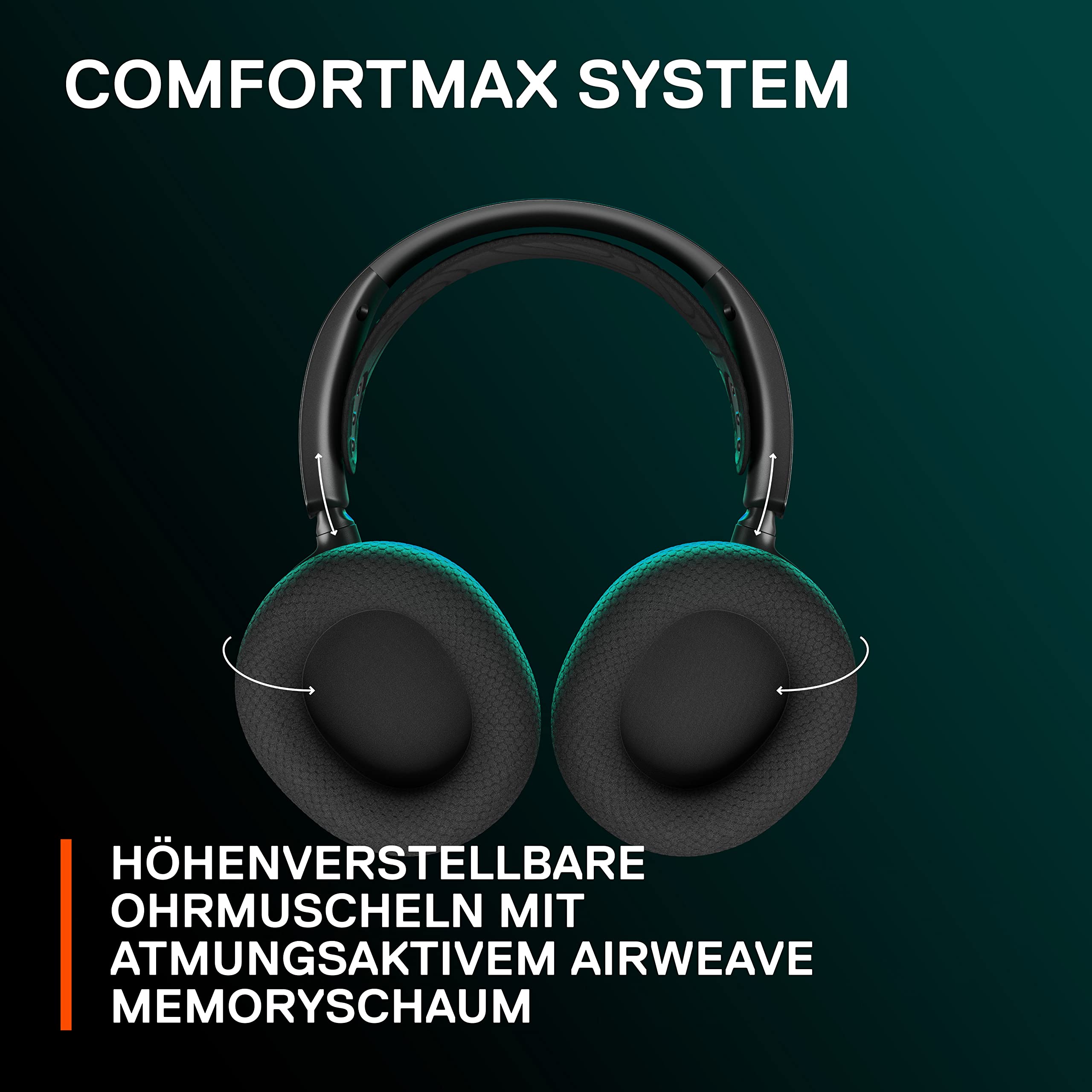 SteelSeries Arctis Nova 7 Wireless Gaming-Headset Multi-Plattform PC PS5 VR 2,4 GHz Bluetooth 38 Std. Akkulaufzeit USB-C ClearCast Gen 2