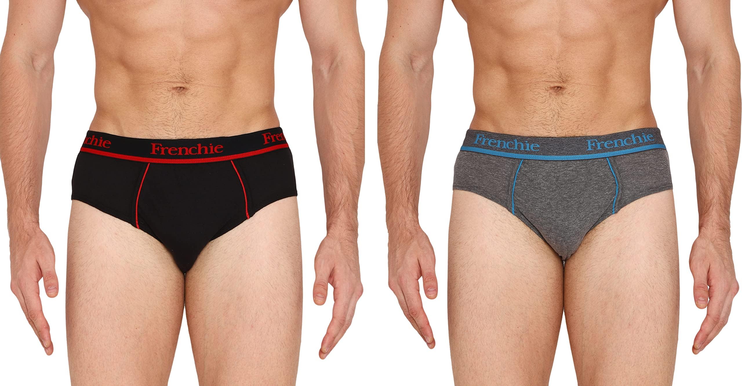 VIP Frenchie Pro Outer Elastic Men's Cotton Briefs (Pack of 2) - Colours May Vary