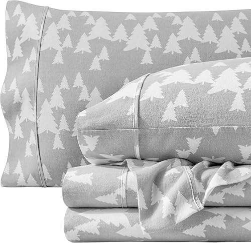 Miniatura 34 de Bare Home - Juego de sábanas de franela de doble cepillado para mayor suavidad y comodidad, 100 % algodón, aterciopelado, suave, pesado, bolsillo 08