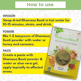 IndianJadiBooti Dhamasa Powder – Herbal Ayurvedic Supplement | Cuscuta reflexa | 100 Grams Pack