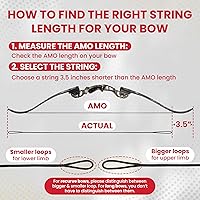 Vista 5 de Legend Cuerda de arco recurvo - Reemplazo de cuerda de arco Dacron - Cuerdas de arco tradicionales - Accesorios de arco recurvo - Equipo de tiro