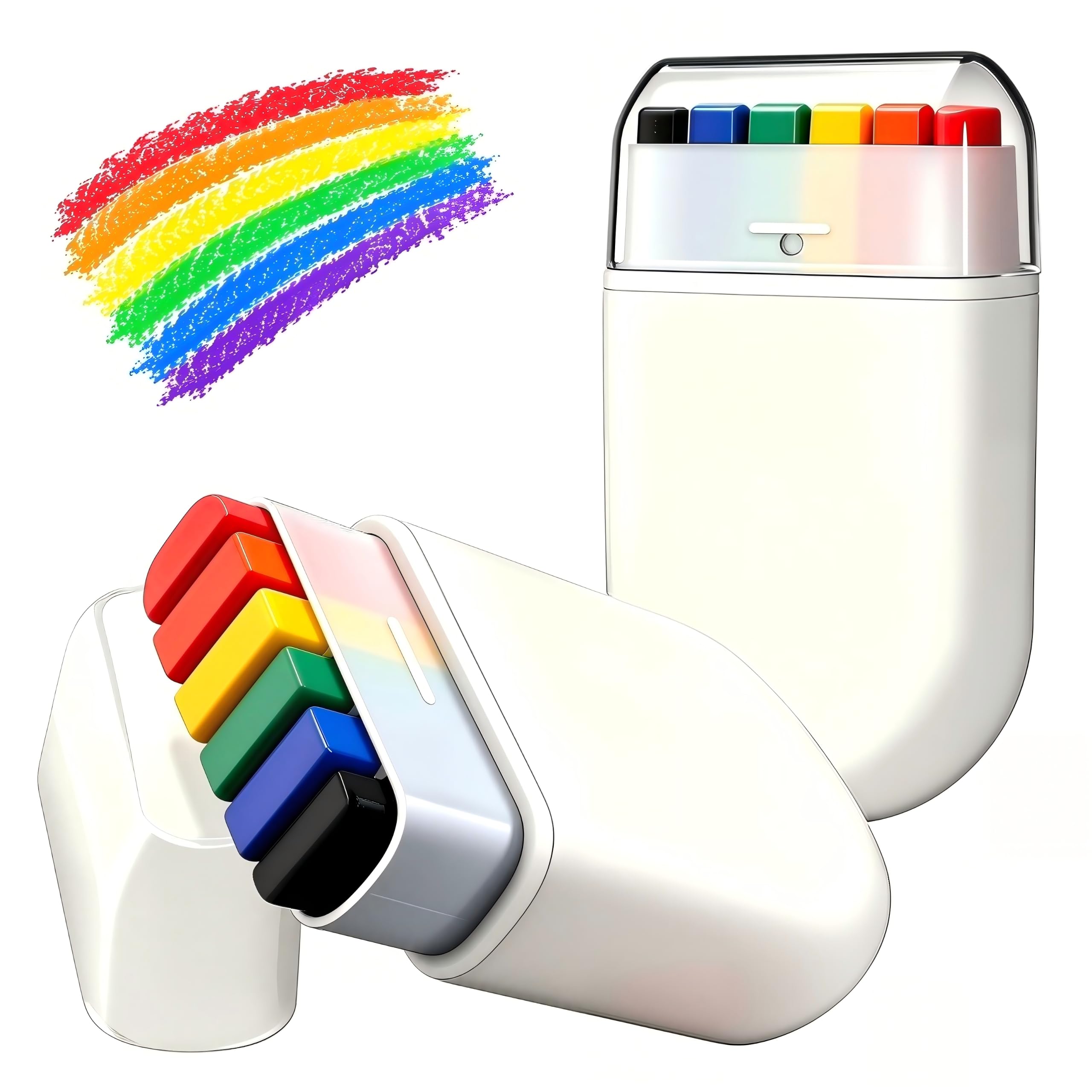 LGBTQIA Pride Face Paint Stick 2 Pack, Rainbow Face Paint for Pride Month, Non-Toxic Washable Face Paint Makeup for LGBTQ Pride Parade, Festival, Sports Events, Drag Shows & Celebrations