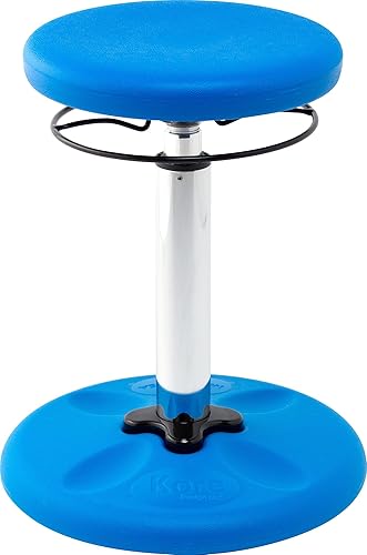 Miniatura 14 de Kore - Silla de altura ajustable, asiento activo para niños, adolescentes: Mejor que una pelota de equilibrio, asientos flexibles para aula. Negro