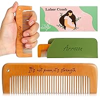 Vista 8 de Arrozon Kit de 2 piezas de peine de trabajo de parto y bola de rodillo de masaje, bolsa de embarazo de parto y hospital, artículos esenciales