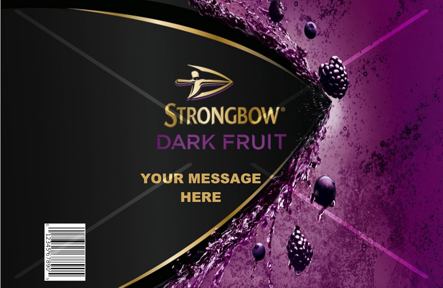 Strongbow Dark Fruit Cider Edible Cake Topper Amazon.co.uk Grocery