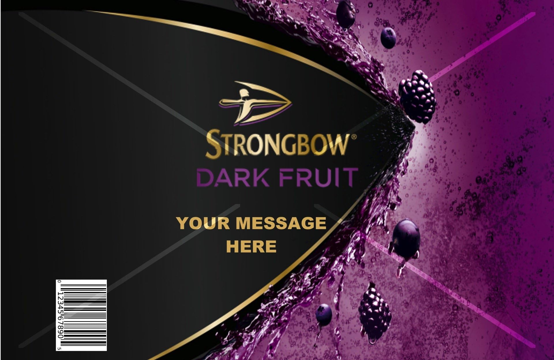 Strongbow Dark Fruit Cider Edible Cake Topper