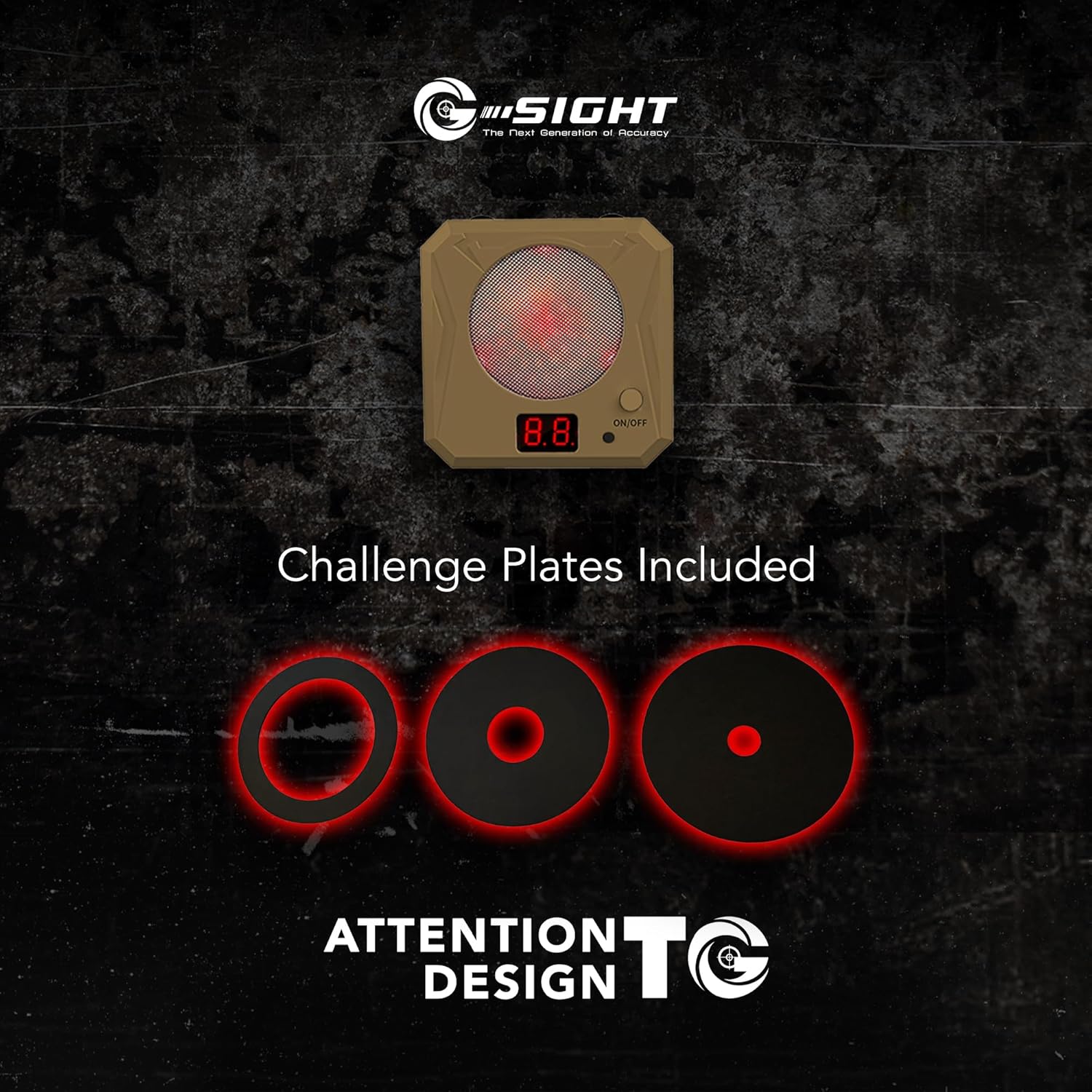 G-Sight Draw Timer + Laser Target All-in-One Dry Fire Laser Training System | App-Free Reaction Timer for Speed, Accuracy & Draw Practice | Home Training Tool