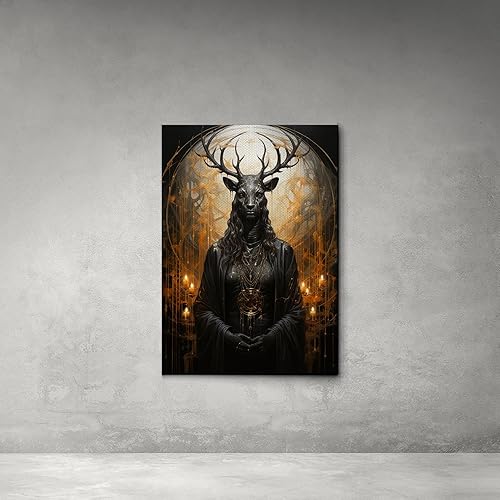 Miniatura 3 de Sunset Beautiful Deer Nature Landscape Canvas Art Print Posters Wild Animal Painting Pictures Modern Home Office Wall Decor Prints