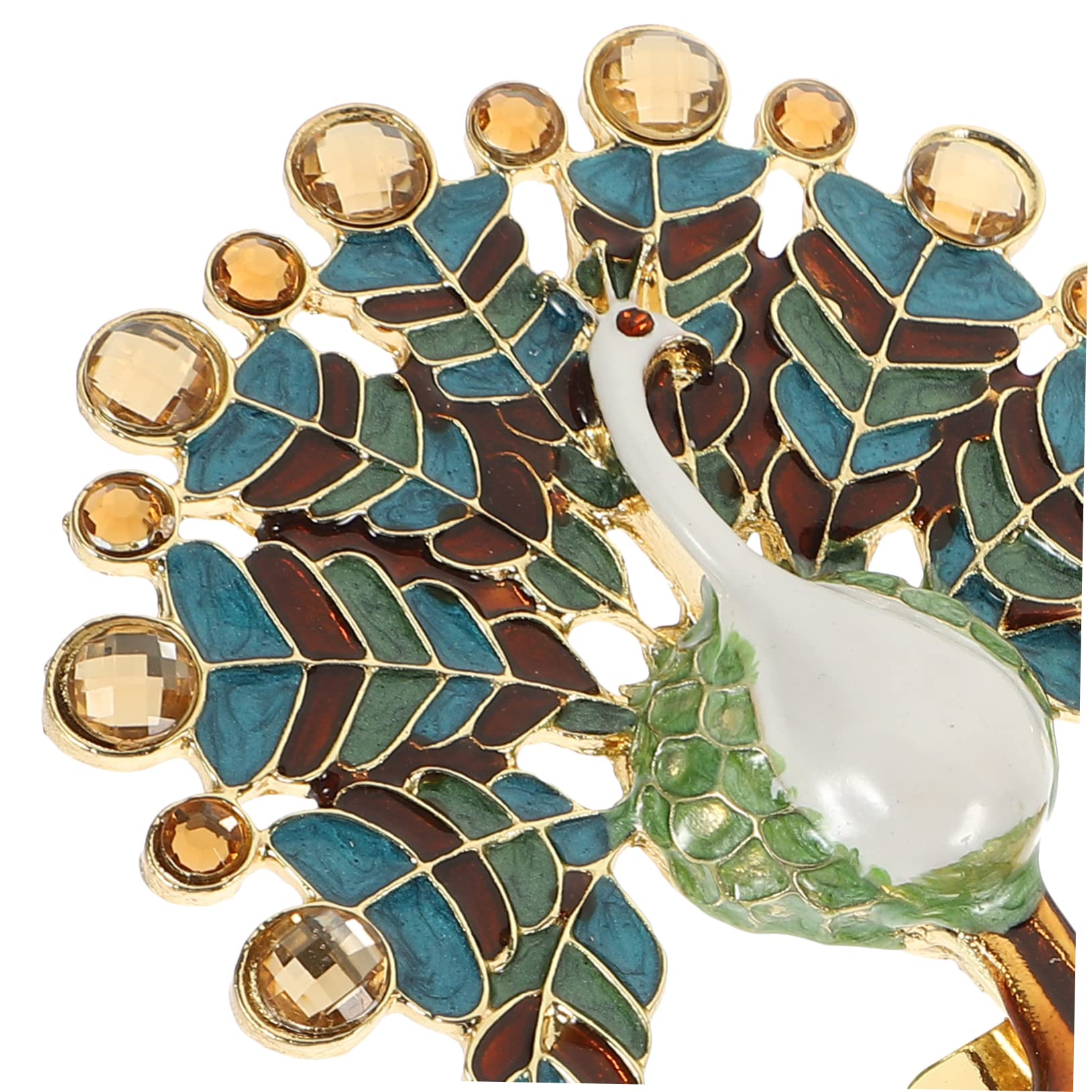 SHINEOFI 2 Ganchos De Pavo Real Para Chaquetas Delicadas Ganchos Para Baño Decoración Retro Perchero De Pared Gancho Para Ropa Gancho Para Sombreros Gancho Para Colgar Ropa Aleación