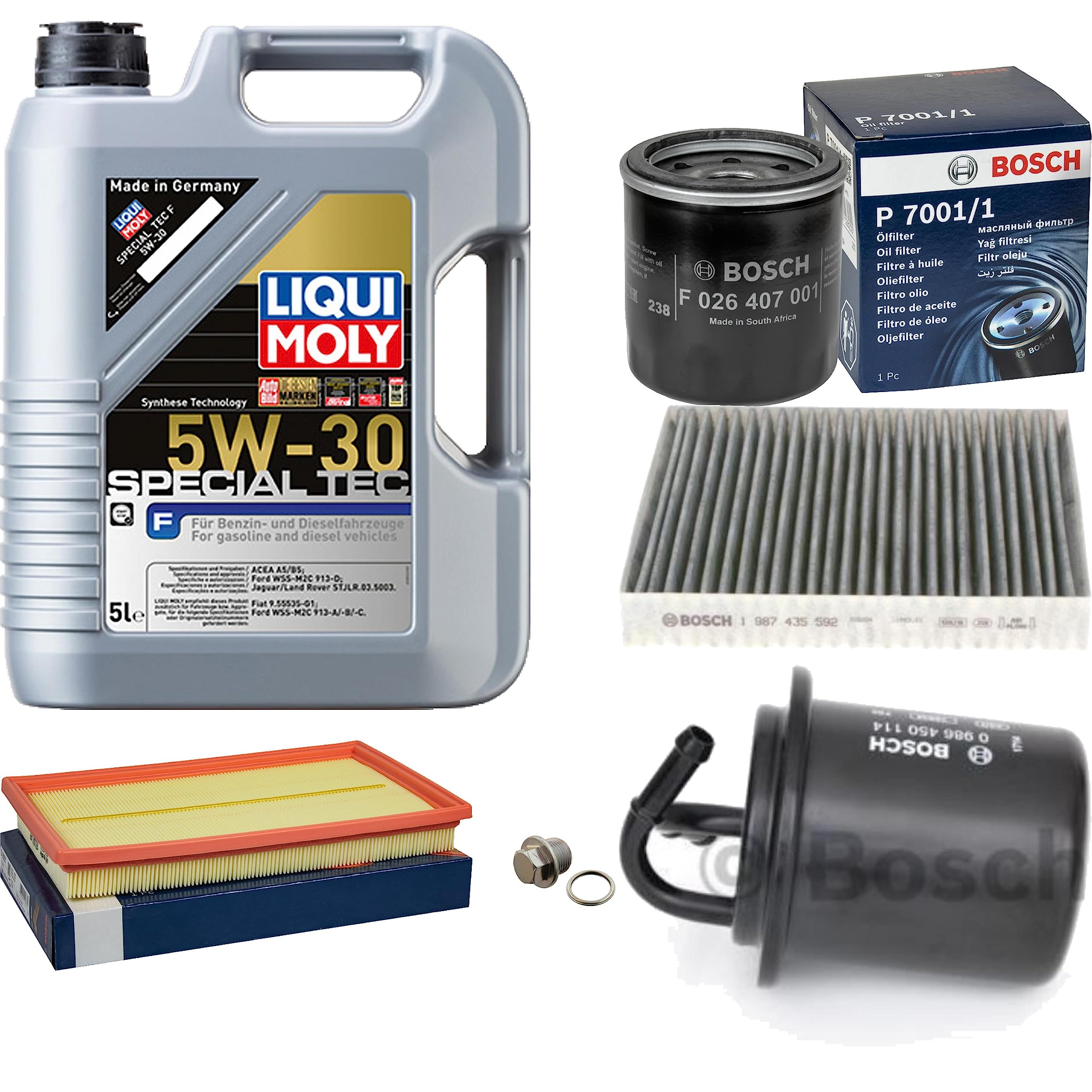 MANN-FILTER 40665979 – Inspektionspaket Set A + 6l 0W-30 Motoröl