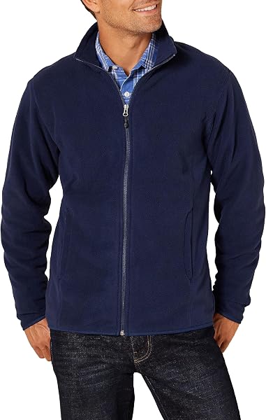 Amazon Essentials Veste Polaire à Fermeture éclair intégrale (Grandes Tailles Disponibles) Homme - 1