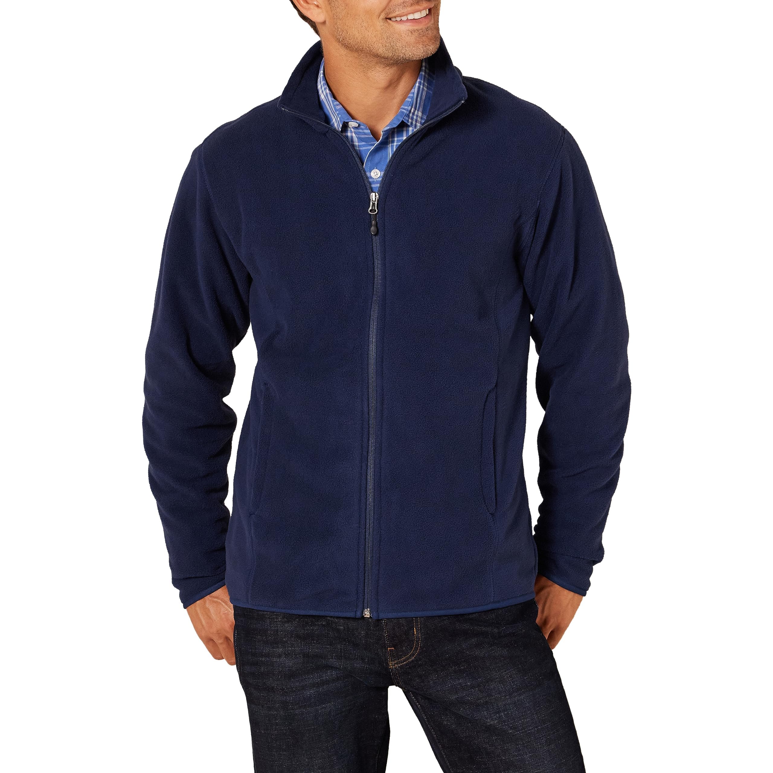 Amazon Essentials Giacca in Pile con Cerniera Intera (Disponibile in Taglie Big And Tall) Uomo