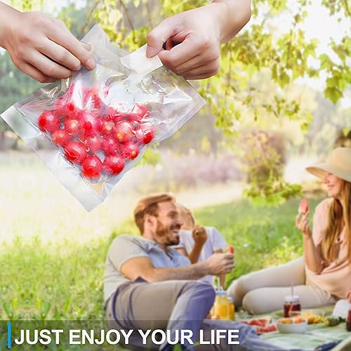 Miniatura 7 de CANLENPK - Bolsas selladoras al vacío de 8 x 12 pulgadas7.9 x 11.8 in, almacenamiento de alimentos, mantiene la nutrición fresca, bolsas de Sous